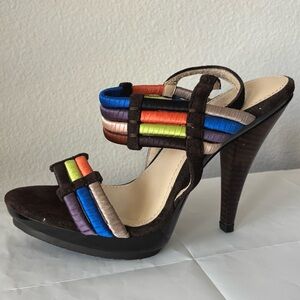 Calvin Klein Multicolor Strappy Heels